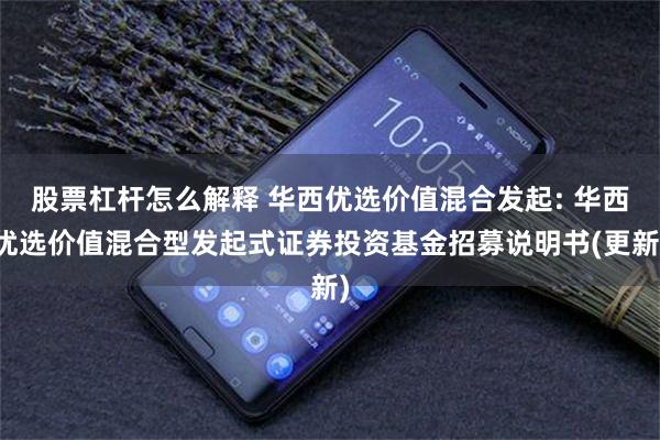 股票杠杆怎么解释 华西优选价值混合发起: 华西优选价值混合型发起式证券投资基金招募说明书(更新)