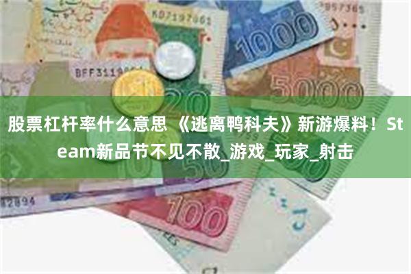 股票杠杆率什么意思 《逃离鸭科夫》新游爆料！Steam新品节不见不散_游戏_玩家_射击