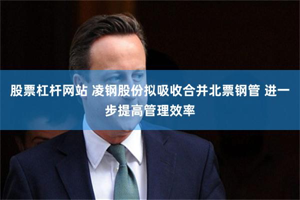 股票杠杆网站 凌钢股份拟吸收合并北票钢管 进一步提高管理效率